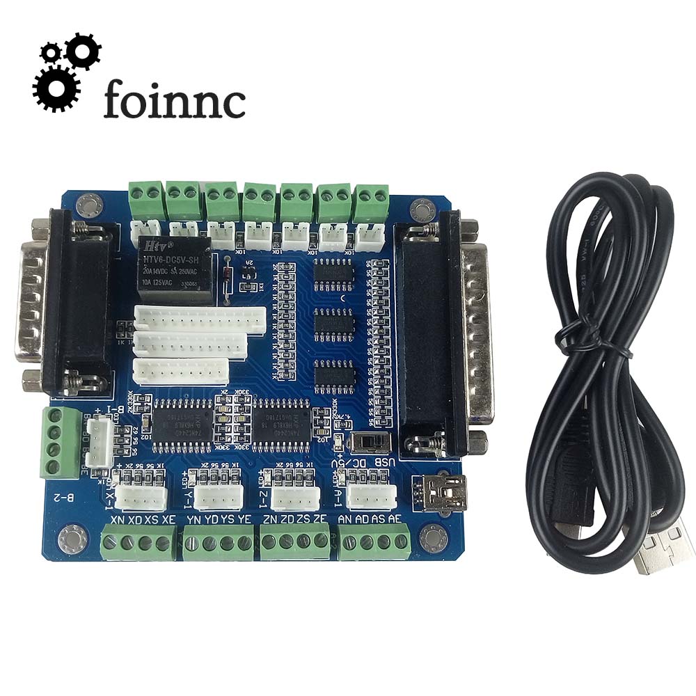 5 Axis Cnc Breakout Board Interface Mach3 - Mach3 5แกน CNC Breakout Controller Board
