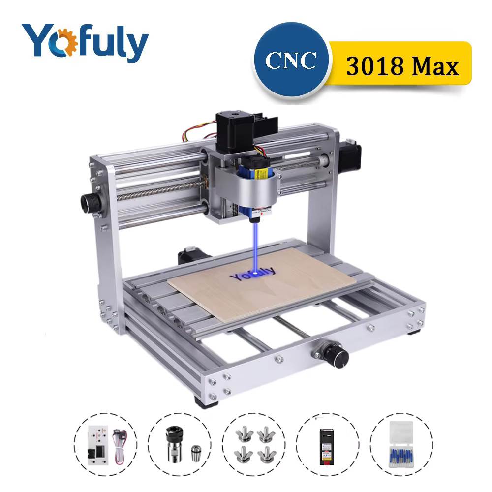 Cnc 3018 Pro Max Metal - CNC 3018 Max โลหะเครื่องแกะสลัก 200w แกน