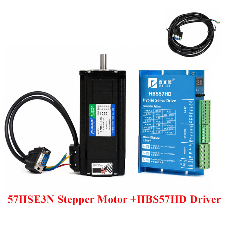 Nema 23 Closed Loop Stepper Motor Driver Kit - มอเตอร์สเต็ปเปอร์แบบวงปิด Nema23 3N ชุดไดรเวอร์เซอร์โวไฮบริดดิจิทัลอัจฉริยะ m &