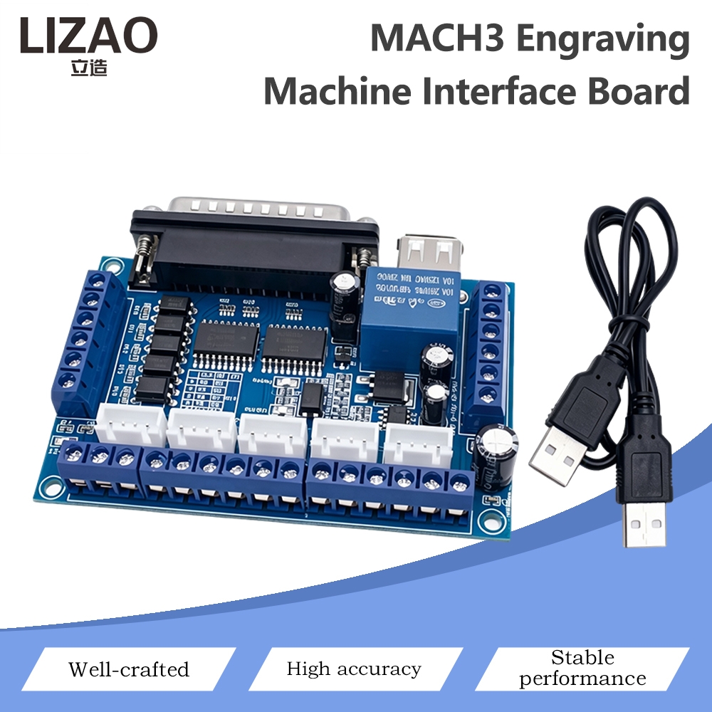 5 Axis Cnc Breakout Board Interface Mach3 - บอร์ดควบคุม MACH3 CNC แบบ 5 แกน