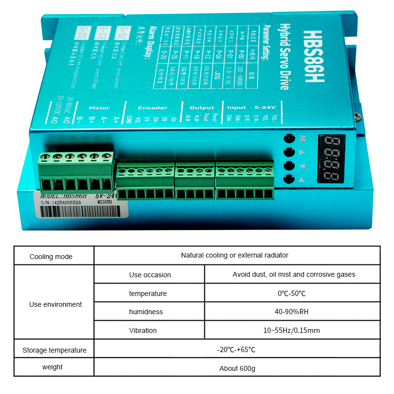 HBS860H Hybrid Servo Driver AC - Hybrid Servo Driver Nema 34 8.5Nm บทวิจารณ์และราคา