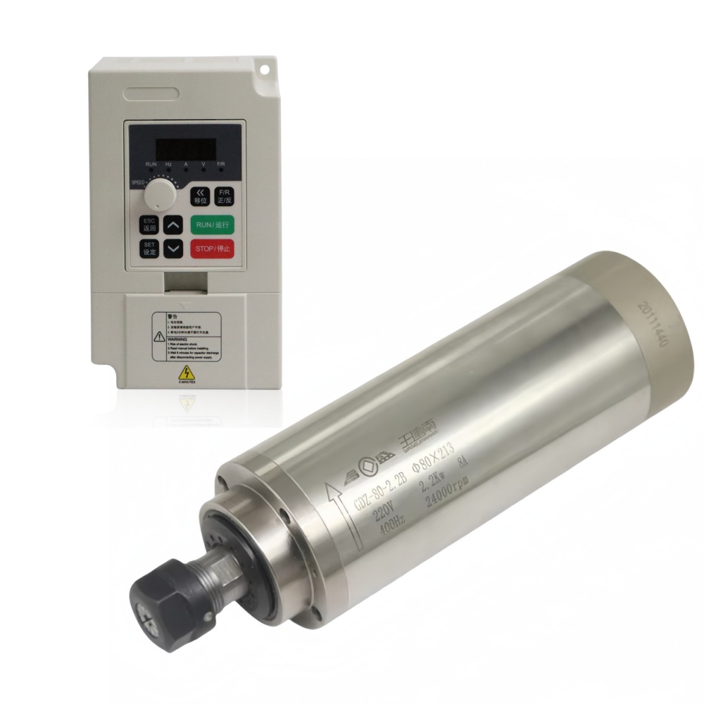 ชุดมอเตอร์แกนหมุนระบายความร้อน - 2.2Kw Water Cooled Spindle Kit Vfd บทวิจารณ์และราคา