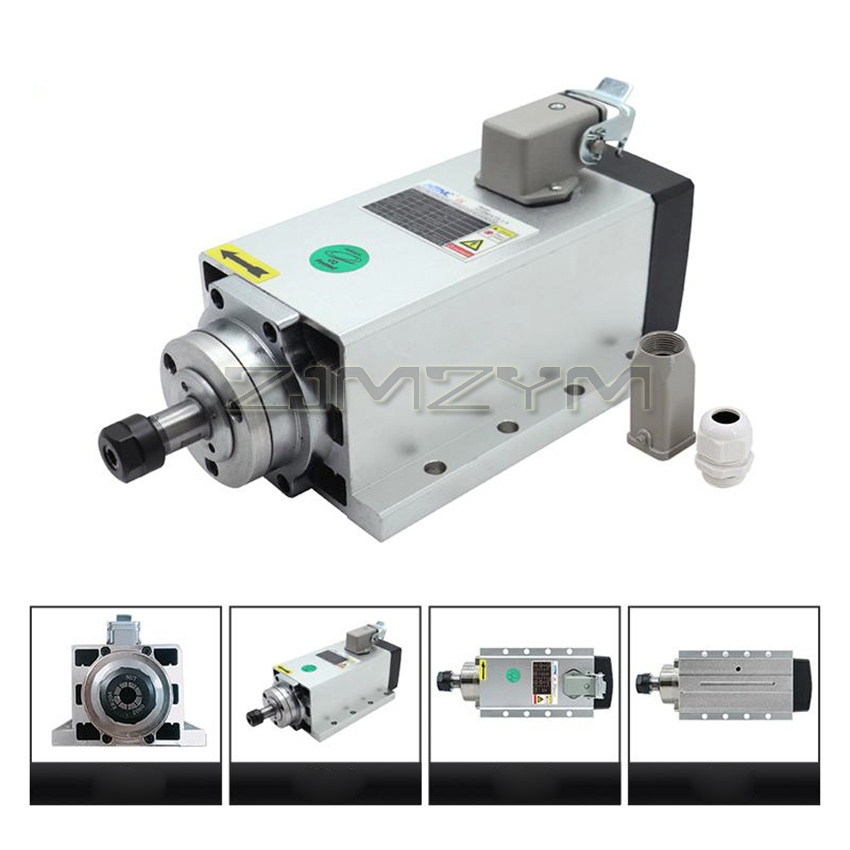 ชุดมอเตอร์แกนหมุนระบายความร้อน - Air Cooled 1.5Kw Spindle Motor Inverter 110V บทวิจารณ์และราคา