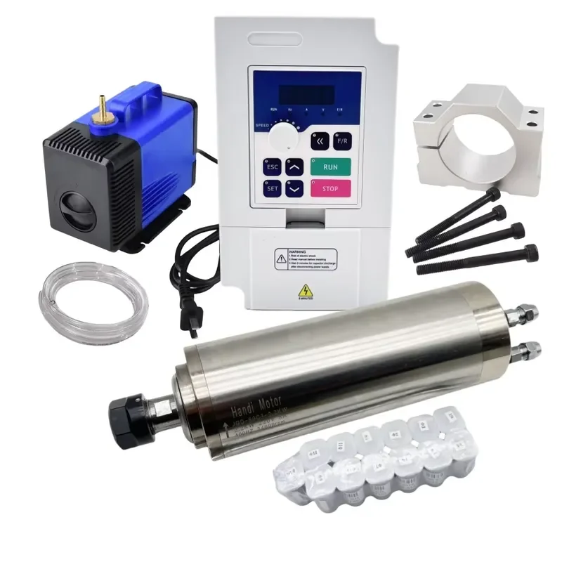 ชุดมอเตอร์แกนหมุน CNC ระบายควา - 2.2Kw Water Cooled Spindle Kit Vfd บทวิจารณ์และราคา