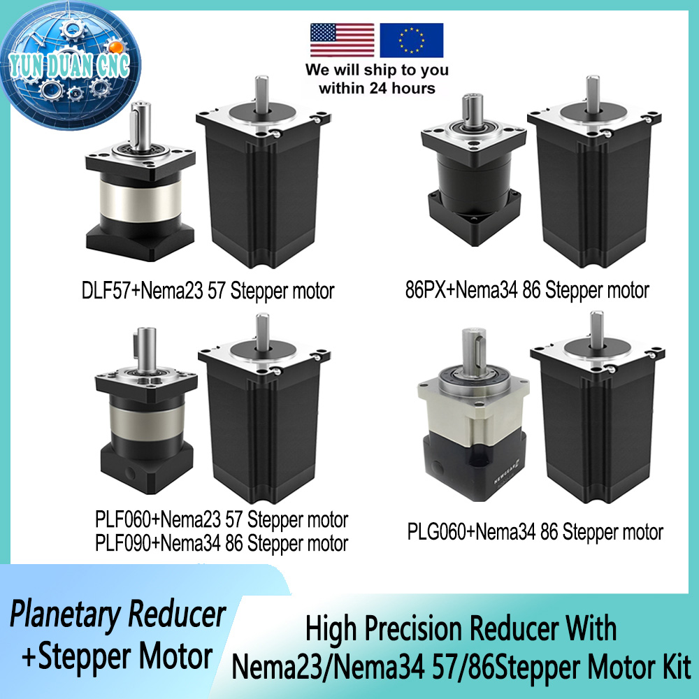 ชุดมอเตอร์สเต็ปเปอร์พร้อมเกียร - Planetary Gearbox Reducer Nema 23 34 บทวิจารณ์และราคา