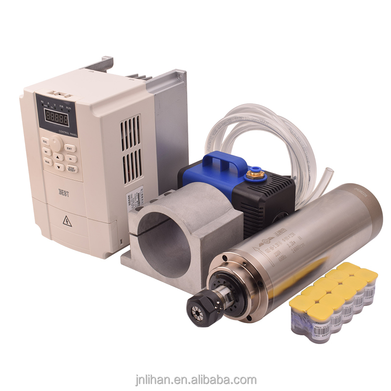 ชุดอินเวอร์เตอร์มอเตอร์ VFD สำ - 2.2Kw Water Cooled Spindle Kit Vfd บทวิจารณ์และราคา