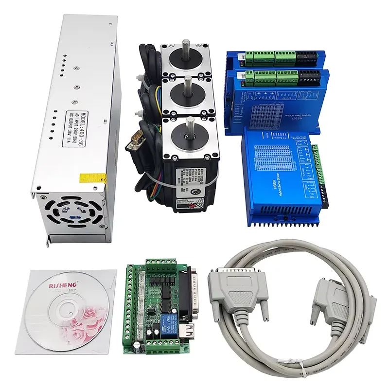 ชุดมอเตอร์เซอร์โว CNC 3 แกน 2N - Nema 23 Closed Loop Stepper Motor Driver Kit บทวิจารณ์และราคา