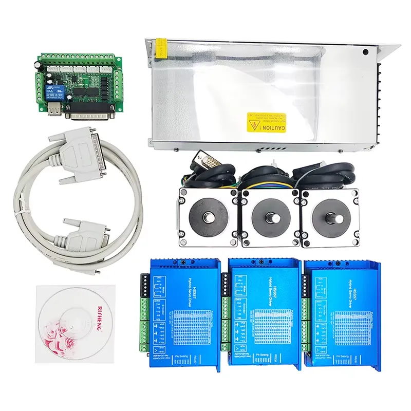 ชุดมอเตอร์เซอร์โว CNC 3 แกน 2N - Nema 23 Closed Loop Stepper Motor Driver Kit บทวิจารณ์และราคา