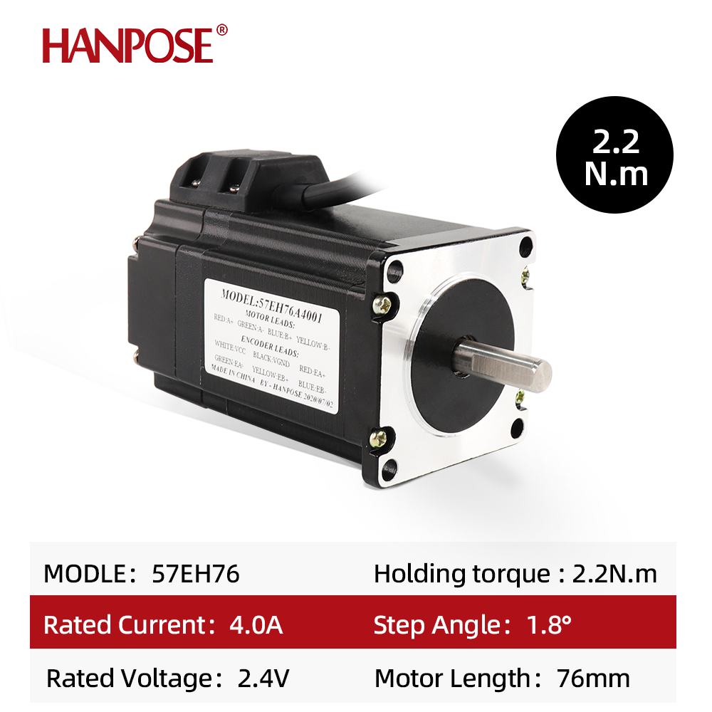 ชุดมอเตอร์ 57CME22 57EH76-Z+CL - Nema 23 Closed Loop Stepper Motor Driver Kit บทวิจารณ์และราคา