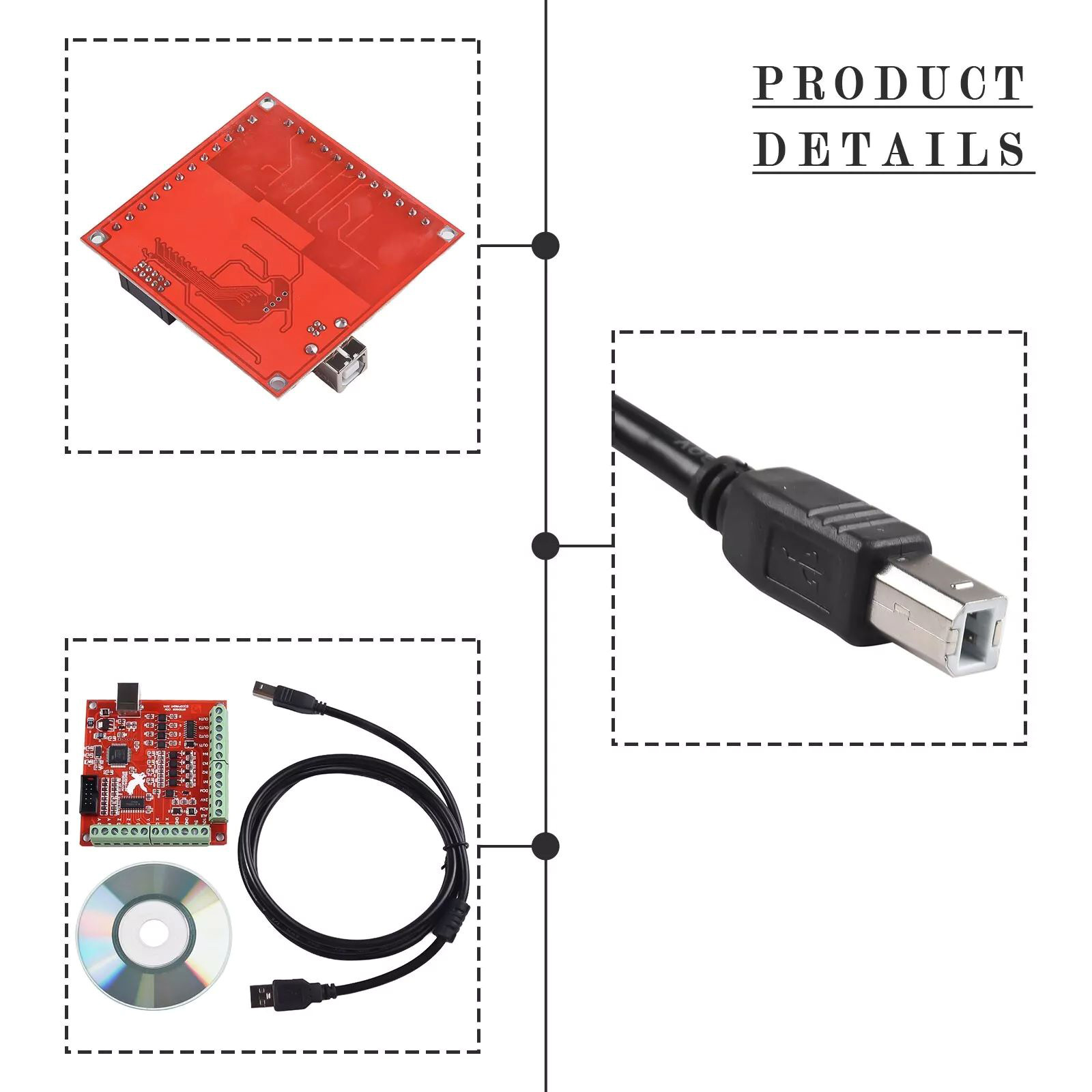 การ์ดควบคุมการเคลื่อนที่ 4 แกน - Mach3 Usb Cnc Controller 4 Axis 100Khz บทวิจารณ์และราคา