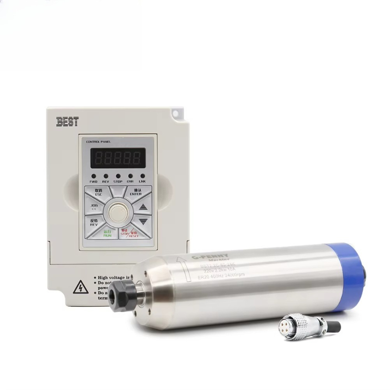 ชุดมอเตอร์แกนหมุนระบายความร้อน - 2.2Kw Water Cooled Spindle Kit Vfd บทวิจารณ์และราคา