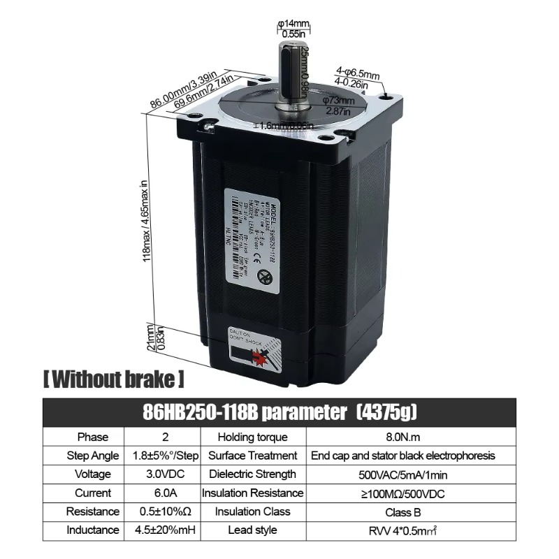 ชุดมอเตอร์สเต็ปเปอร์แบบวงปิด 4 - Hybrid Servo Driver Nema 34 8.5Nm บทวิจารณ์และราคา